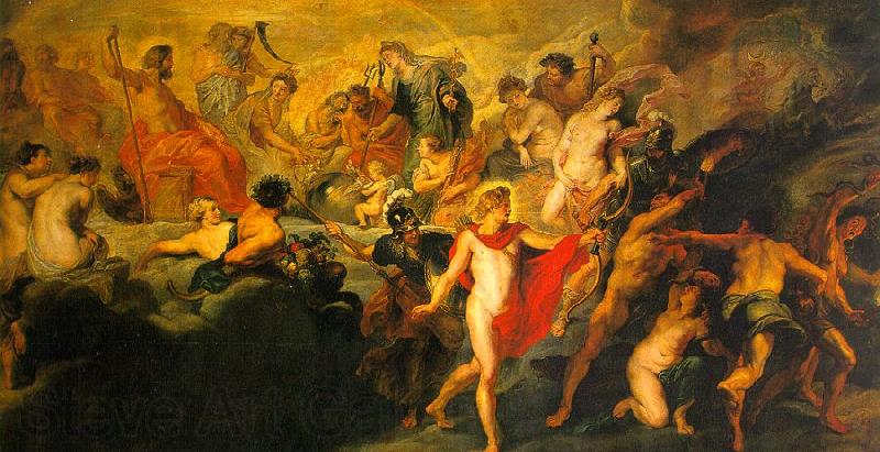 Peter Paul Rubens The Council of the Gods Norge oil painting art